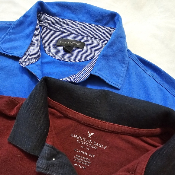 SOLD 2 Youth Polo shirt. Banana Republic & American Eagle Size M - Picture 2 of 4